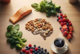 cinco alimentos que turbinam o cérebro segundo Harvard – peixe, frutas vermelhas, vegetais verdes, café e nozes